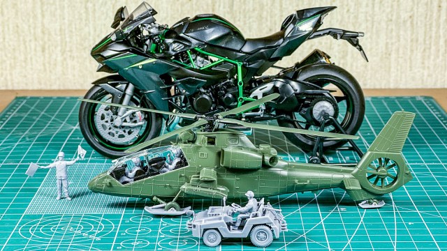 フィクションのようなスケールモデルでござる／アオシマ OH-1ニンジャ 