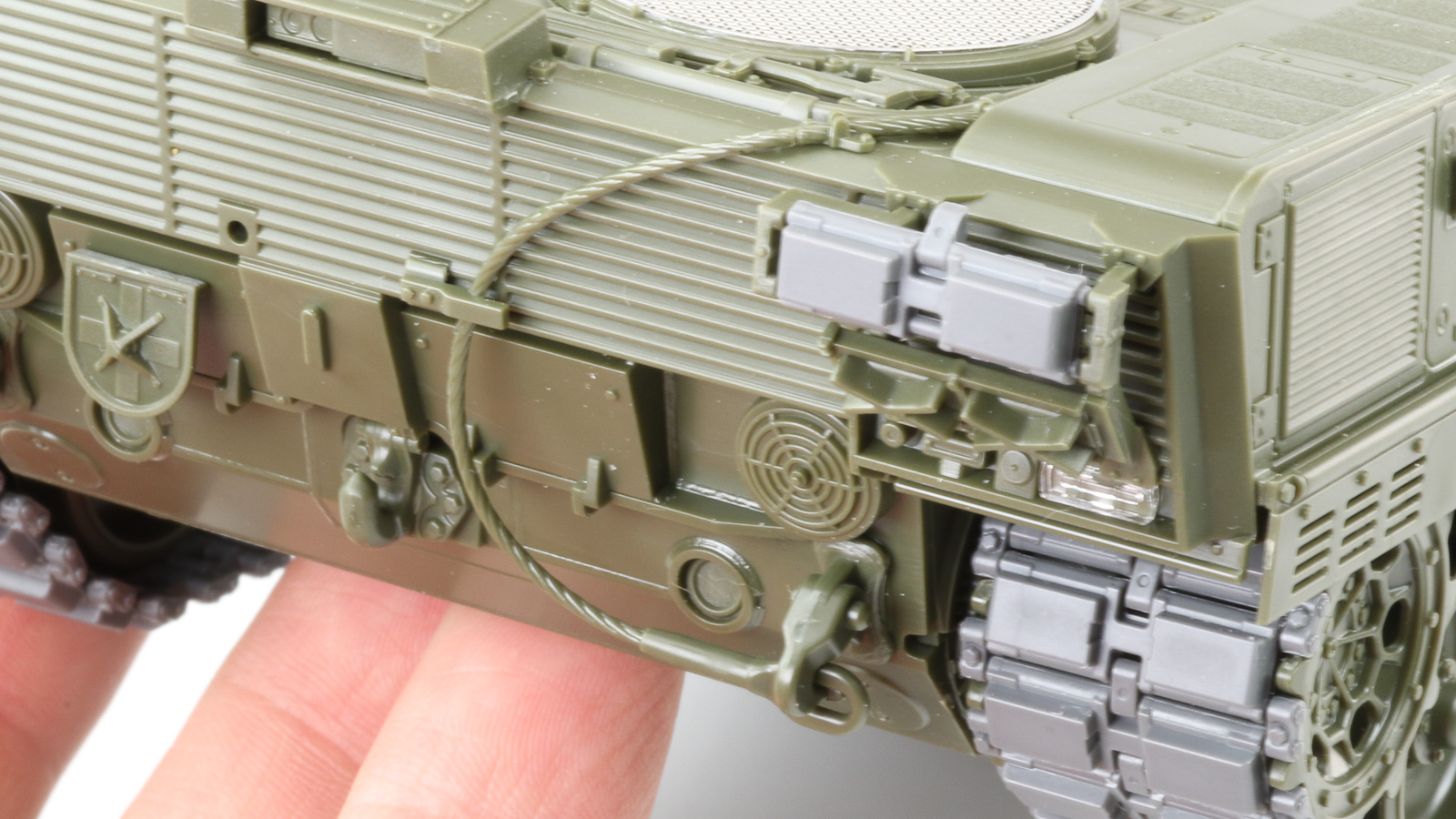 タミヤ レオパルト2 A7Vの「けん引ロープ」がすごい！！ バッチリ