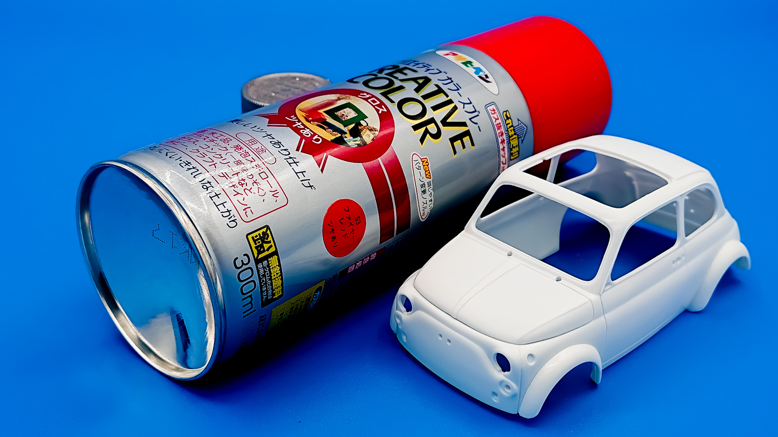 白い成型色は最高のキャンバス／小さくても迫力満点なタミヤのアバルト