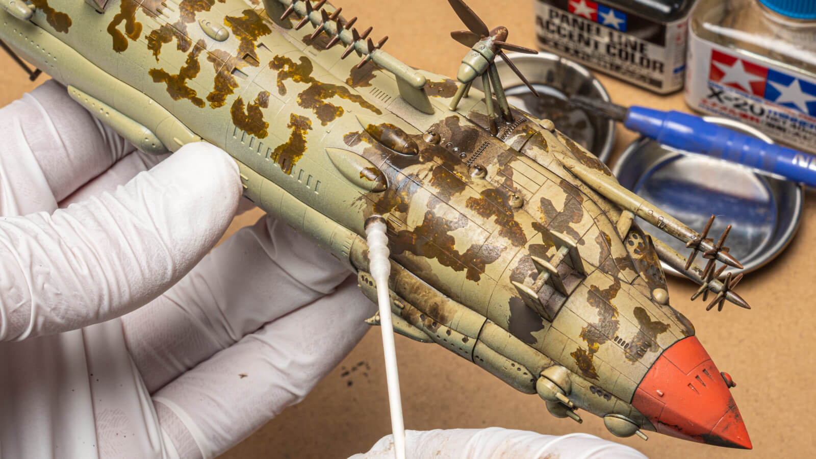 リキまずラピュタのプラモデルを2色迷彩して父の威厳を示した日