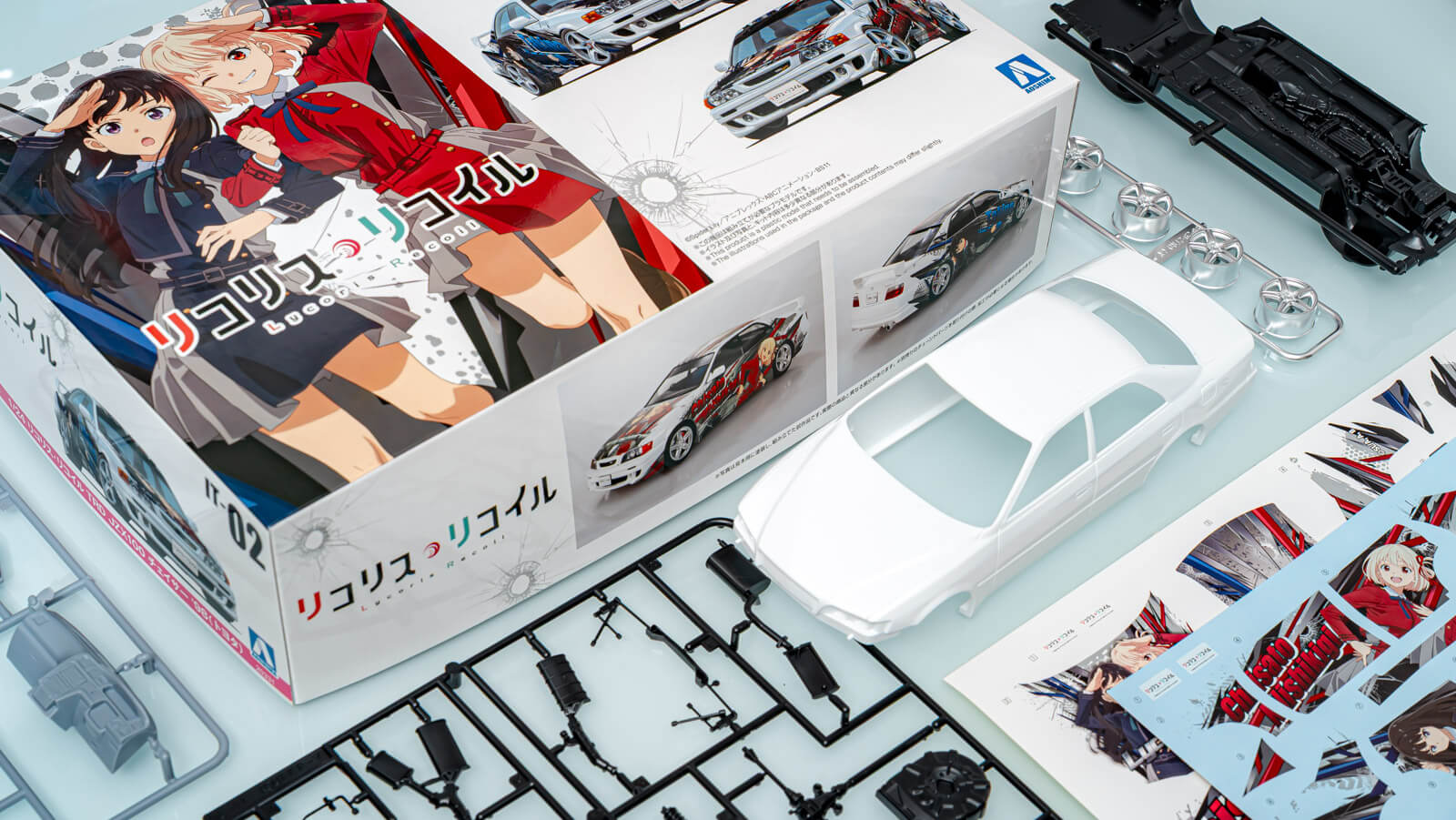 【レビュー】「貼れる設計」が文化をドライブする！／アオシマ新生痛車シリーズ第5弾 リコリコTRDチェイサー